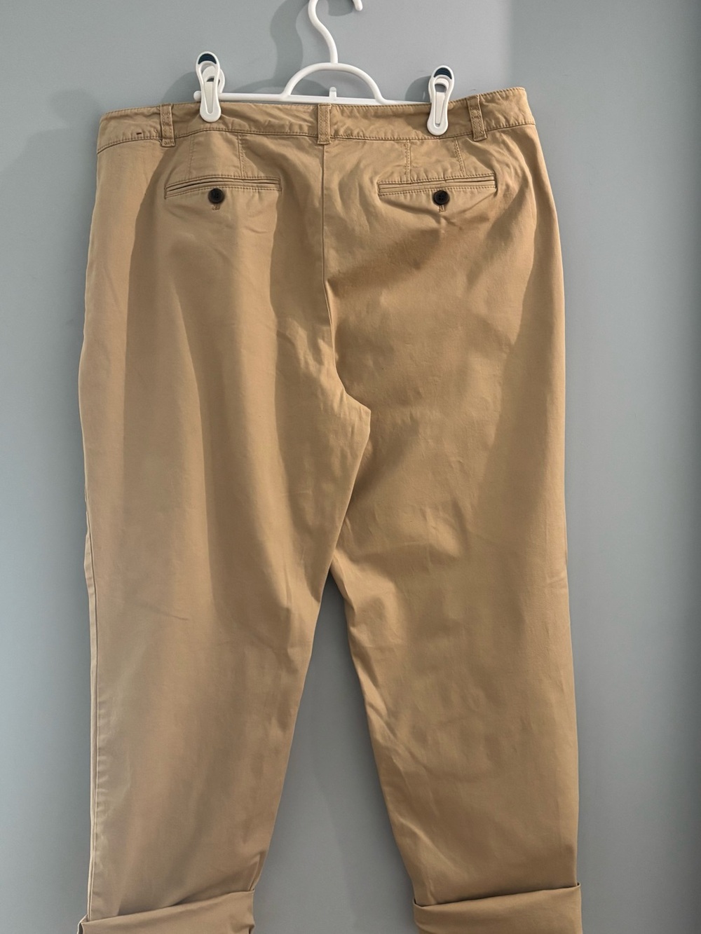 Talbots Wide-Leg Chinos in Khaki - Picture 3 of 4